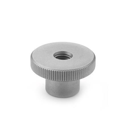Otto Ganter Stainless Steel Knurled Nut, DIN 466